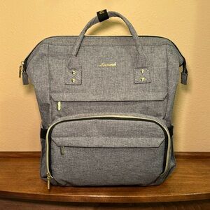 Lovevook backpack 15.6” laptop bag. Lots of pockets, zippers usb port gray